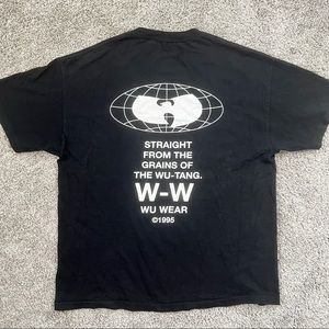 Wu-Wear Shirt Size XL Wu-Tang Rza Raekwon Gza WuTang Black Wu Globe